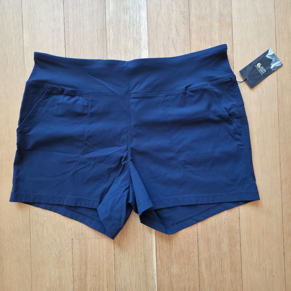 MOUNTAIN HARDWEAR Dynama 2 Stretch Hiking Shorts Dark Zinc Navy Blue XL NWT